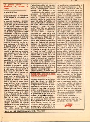   LE COURRIER, 1990   , page 7