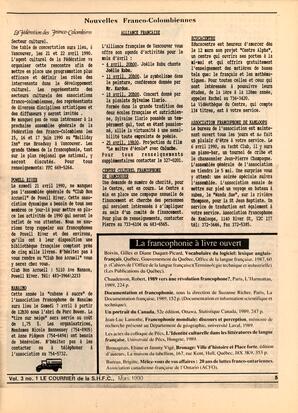   LE COURRIER, 1990   , page 5