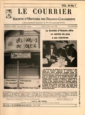   LE COURRIER, 1990   , page 1