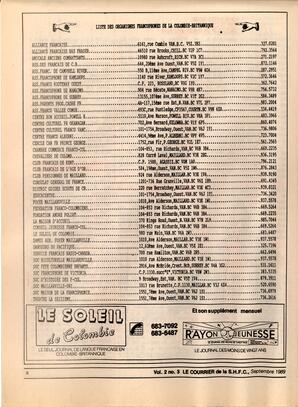   LE COURRIER, 1989   , page 8