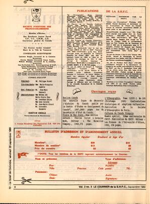   LE COURRIER, 1989   , page 2