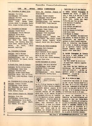   LE COURRIER, 1989   , page 4
