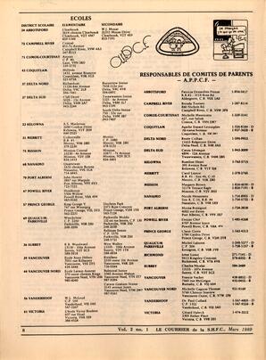   LE COURRIER, 1989   , page 8