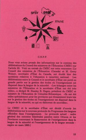   DANS L'CADRE, 1991   , page 15