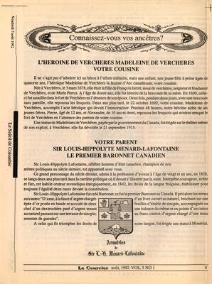   LE COURRIER, 1992   , page 8