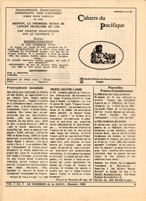   LE COURRIER, 1988   , page 5