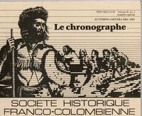 LE CHRONOGRAPHE, 1984-1985
