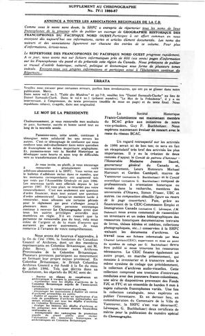   LE CHRONOGRAPHE, 1987   , page 8