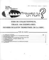 LE CHRONOGRAPHE, 1983