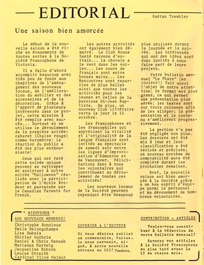   LE PHARE, 1986   , page 2