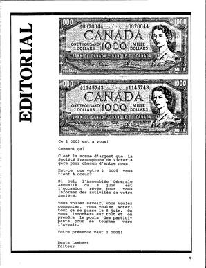   LE PHARE, 1989   , page 5