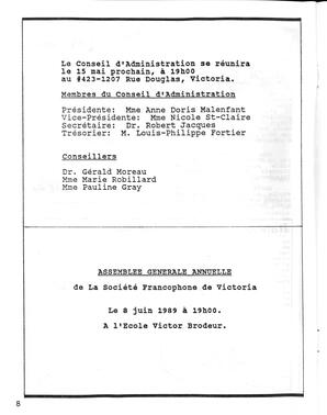   LE PHARE, 1989   , page 8