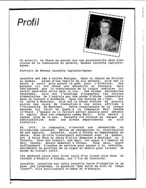   LE PHARE, 1989   , page 6