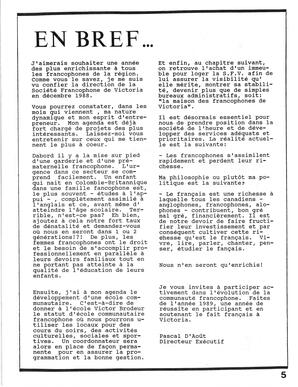   LE PHARE, 1989   , page 5