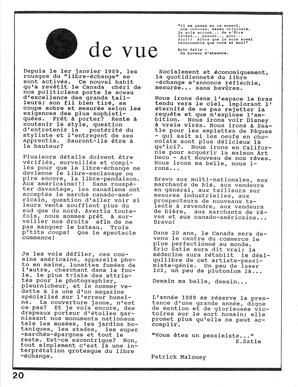   LE PHARE, 1989   , page 20