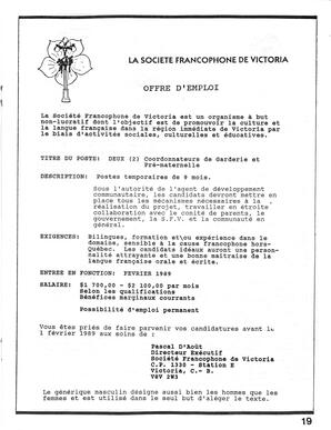   LE PHARE, 1989   , page 19
