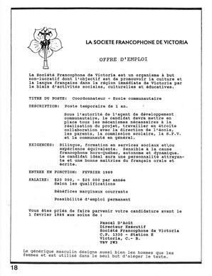   LE PHARE, 1989   , page 18