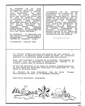   LE PHARE, 1988   , page 21