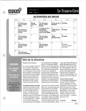  LE FRANCO-LIEN, 2011   , page 1