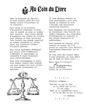   LE PHARE, 1986   , page 12