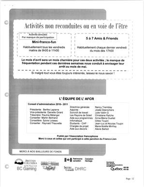   LE FRANCO-LIEN, 2011   , page 12
