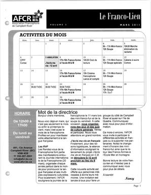   LE FRANCO-LIEN, 2011   , page 1