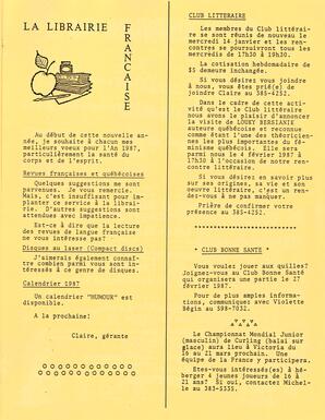   LE PHARE, 1987   , page 7