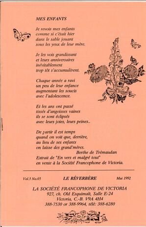   LE RÉVERBÈRE, 1992   , page 1