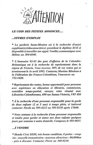   LE RÉVERBÈRE, 1992   , page 6
