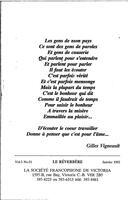 LE RÉVERBÈRE, 1992
