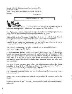   LE RÉVERBÈRE, 1998   , page 6