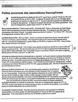   LE RÉVERBÈRE, 1997   , page 7