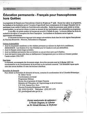   LE RÉVERBÈRE, 1997   , page 6
