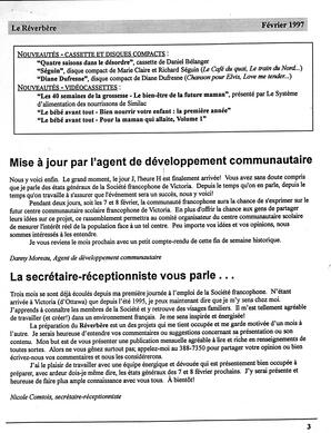   LE RÉVERBÈRE, 1997   , page 3