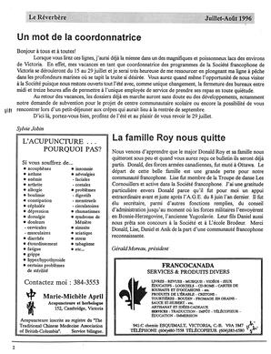   LE RÉVERBÈRE, 1996   , page 2