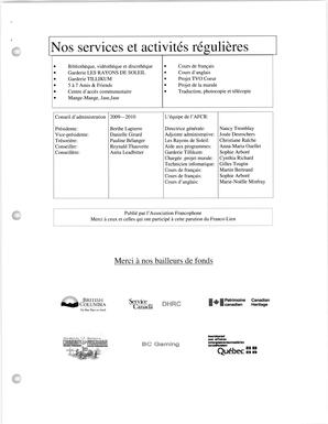   LE FRANCO-LIEN, 2010   , page 5