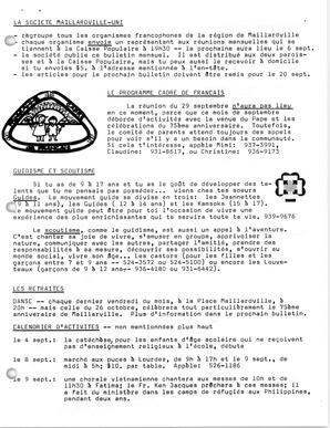   BONJOUR MAILLARDVILLE, 1984   , page 3