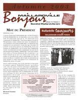 BONJOUR MAILLARDVILLE, 2003