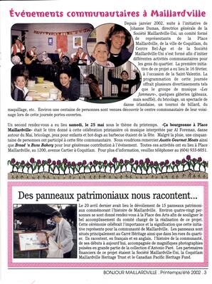   BONJOUR MAILLARDVILLE, 2002   , page 3