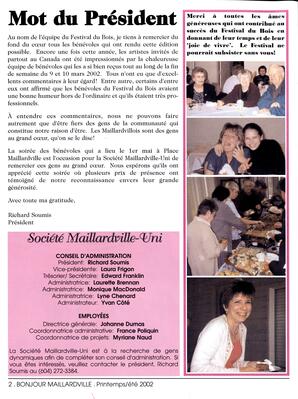   BONJOUR MAILLARDVILLE, 2002   , page 2