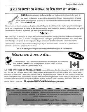   BONJOUR MAILLARDVILLE, 2000   , page 11
