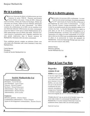   BONJOUR MAILLARDVILLE, 1998   , page 2