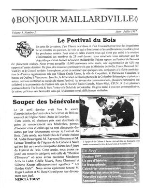   BONJOUR MAILLARDVILLE, 1997   , page 1