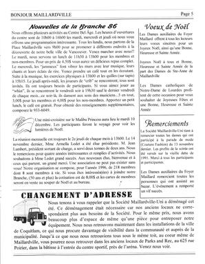   BONJOUR MAILLARDVILLE, 1996-1997   , page 5