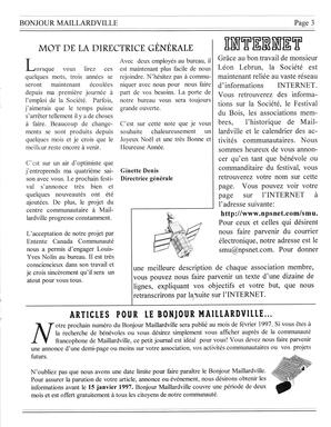   BONJOUR MAILLARDVILLE, 1996-1997   , page 3
