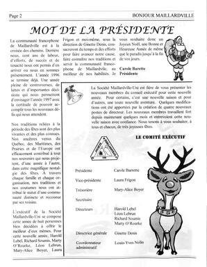   BONJOUR MAILLARDVILLE, 1996-1997   , page 2