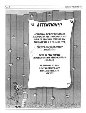   BONJOUR MAILLARDVILLE, 1995   , page 12
