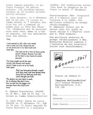   BONJOUR MAILLARDVILLE, 1991-1992   , page 12