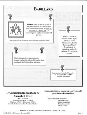   LE FRANCO-LIEN, 2002   , page 2