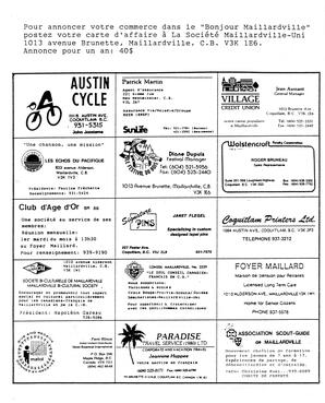   BONJOUR MAILLARDVILLE, 1990   , page 11